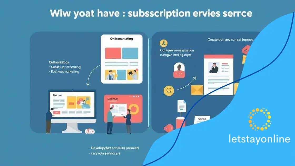 How to create a successful subscription service