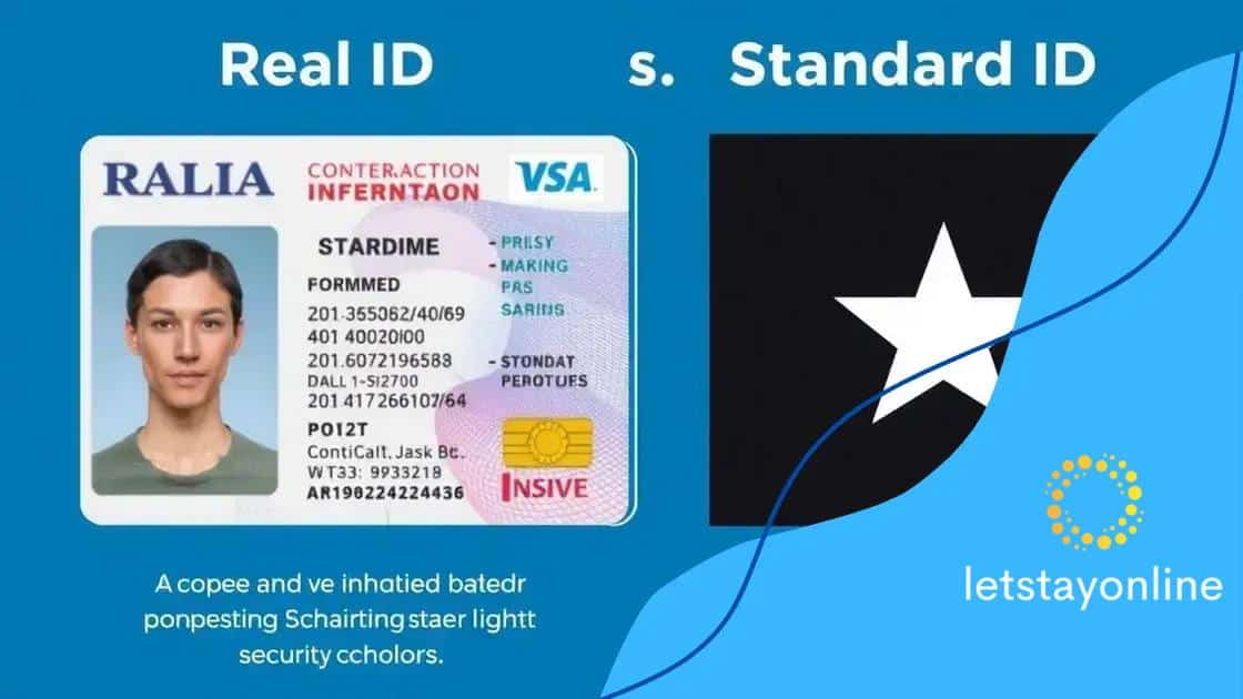 Key differences between Real ID and standard IDs