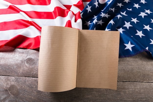 A close-up of a legal document with the US flag subtly in the background, emphasizing the legal context of content moderation.