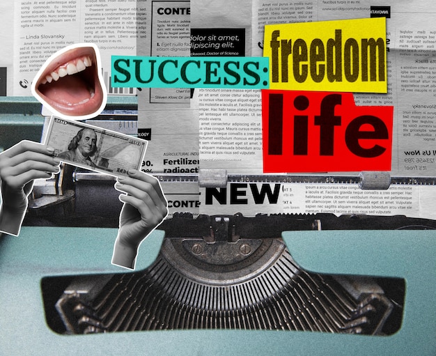 A split image showing the same news story presented with a neutral, factual headline on one side, and a sensationalized, clickbait headline on the other.