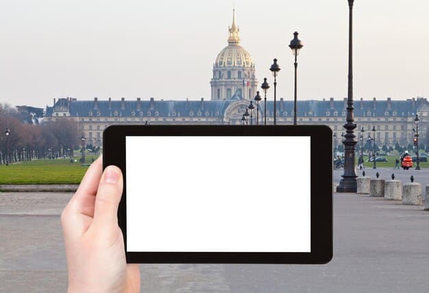 A gavel resting on top of a digital tablet displaying international legal codes and news articles about media law. The background is a blurred image of the United States Capitol Building.
