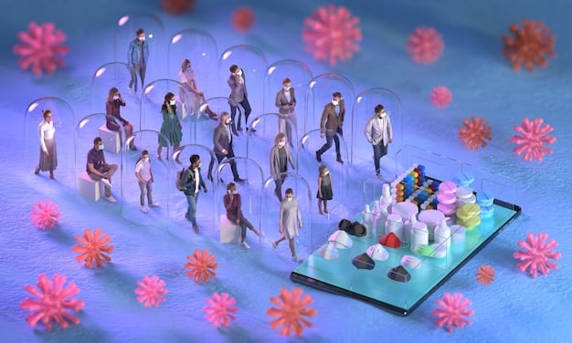 A cartoon depicting people inside bubbles labeled with different social media platforms, illustrating the concept of echo chambers. Each bubble contains only one type of viewpoint.