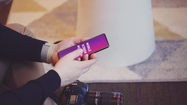 A close-up shot of a hand holding a smartphone with a news article displayed on the screen, emphasizing the digital nature of news consumption and the vulnerability of personal data.