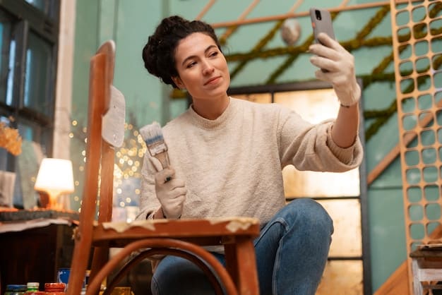 A contemplative image of a young person looking at a virtual influencer on their phone, with a conflicted expression. The image aims to capture the ethical considerations and potential impact on body image and self-esteem when comparing oneself to idealized virtual characters.