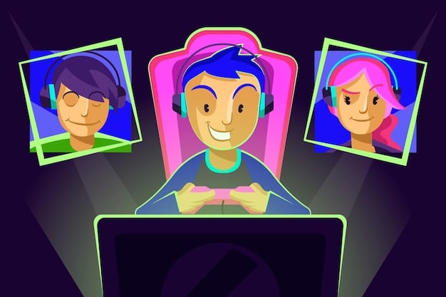 A split-screen image showing a popular influencer's avatar interacting with fans at a virtual product launch event held in a metaverse platform.