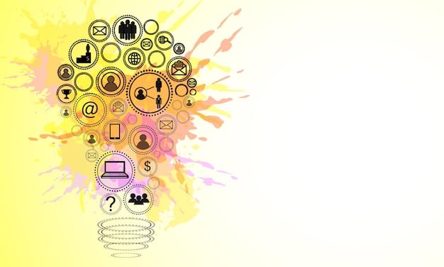 A stylized image of a lightbulb surrounded by various icons representing different areas of expertise, symbolizing the collective intelligence and shared knowledge within a niche community.
