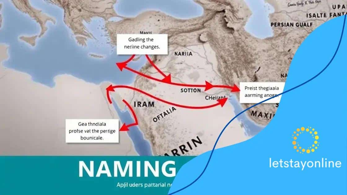Geopolitical implications of naming changes