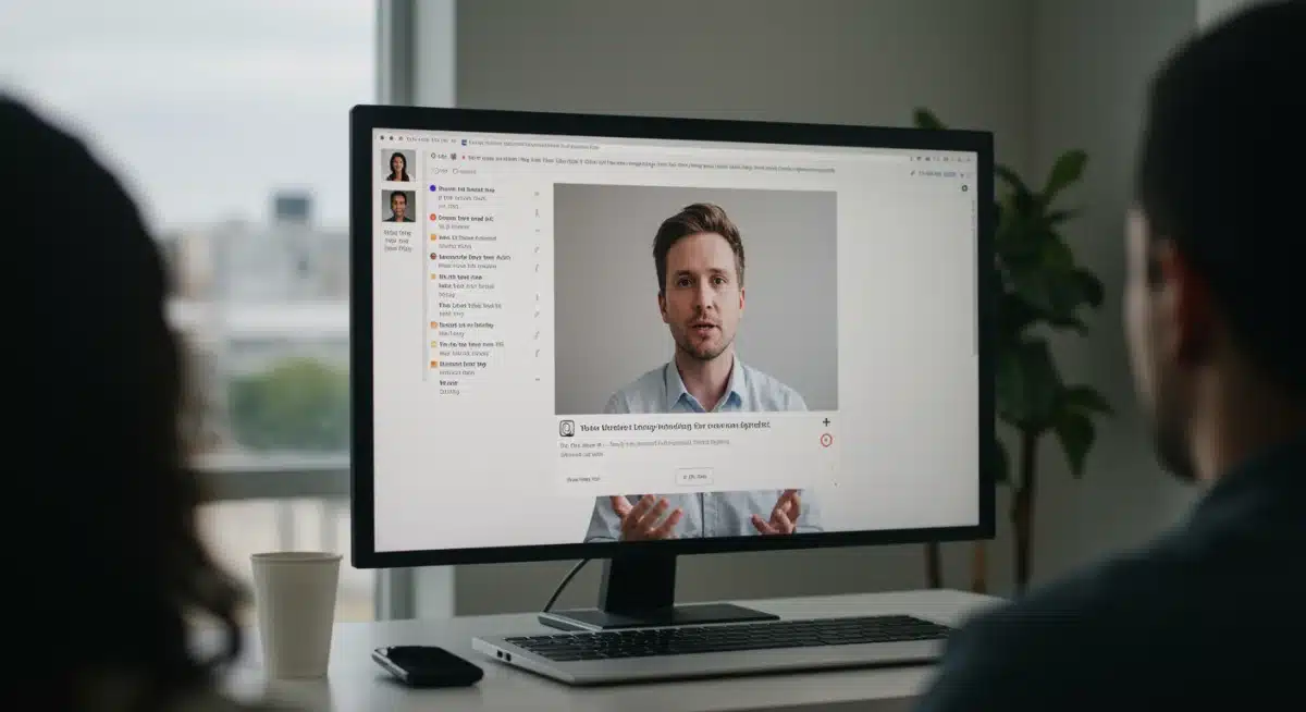 Brand representative engaging with online audience through live stream communication