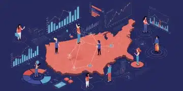 Illustration of digital trends and analytics predicting future viral sensations in the US.