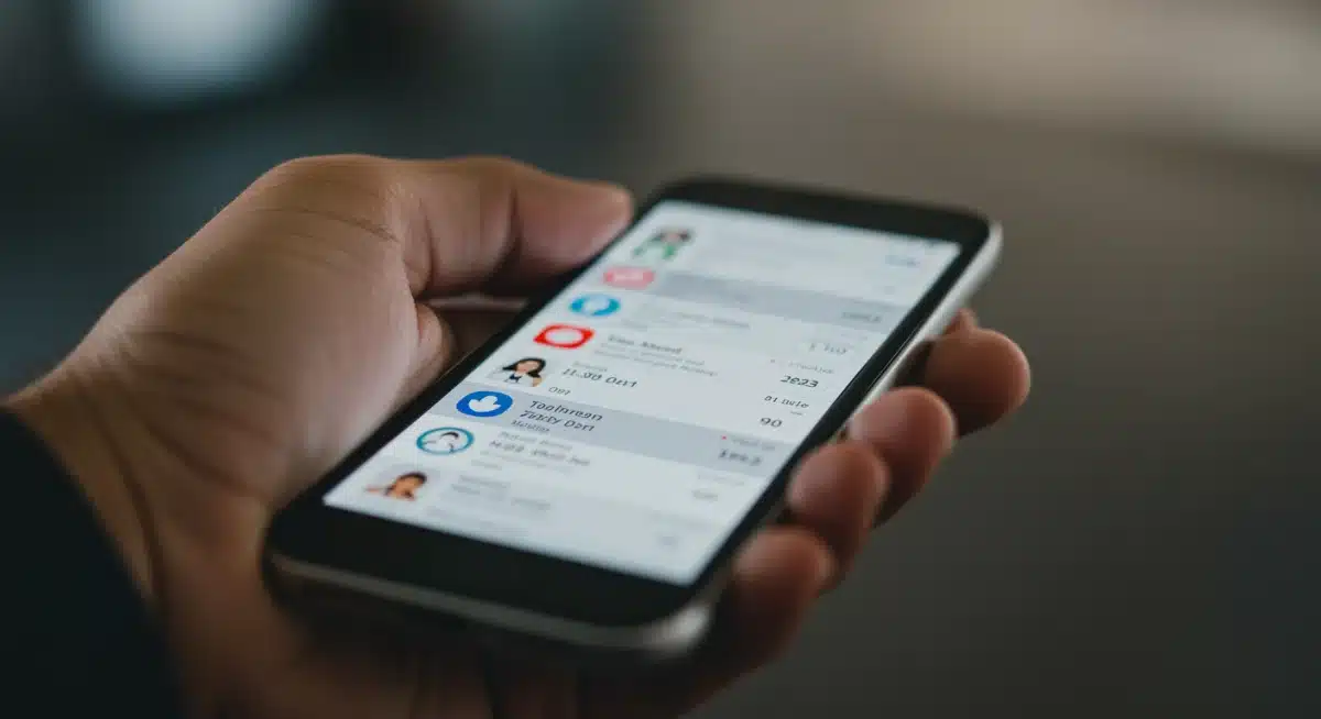Smartphone displaying social media feed with mixed comments and engagement