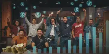 US creators celebrating income growth from monetising virality and trendjacking in Q1 2026.