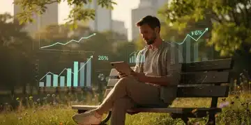 Thoughtful individual engaging with slow content on a tablet, representing 2026 US trend.