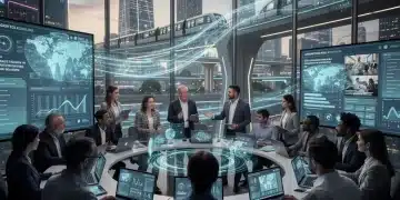 Online journalists collaborating on interactive storytelling platforms, boosting engagement.