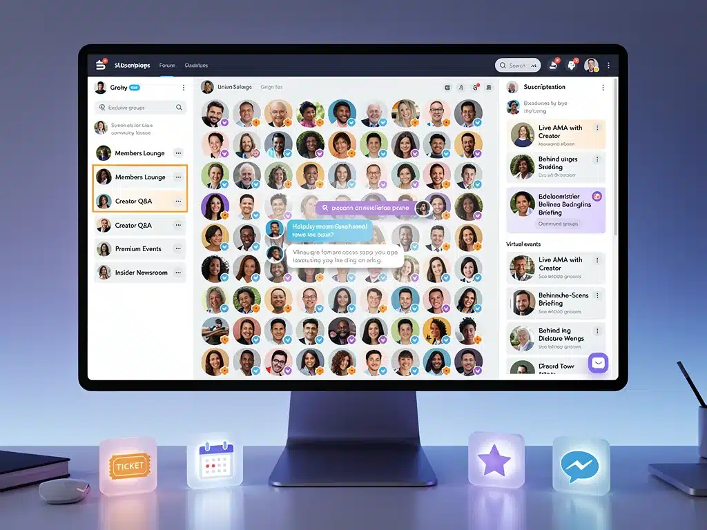 Community-driven subscription model fostering engagement and exclusive access.
