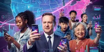 People in the US watching short-form videos on phones, illustrating consumer behaviour shift.