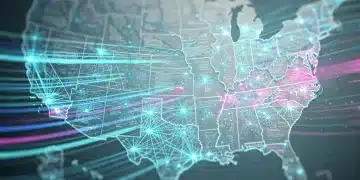 Dynamic digital network illustrating algorithm shift updates and their impact on viral reach in the US.
