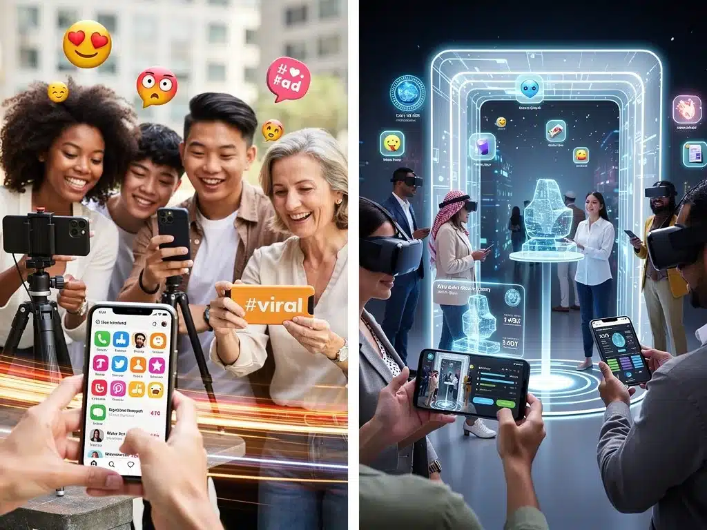 Comparison of influencer-led and AR/VR-driven viral marketing strategies.