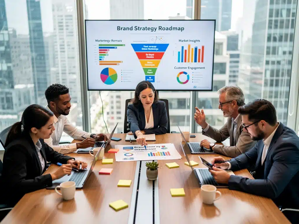 Diverse team brainstorming proactive brand strategies to prevent viral backlash and build resilience.