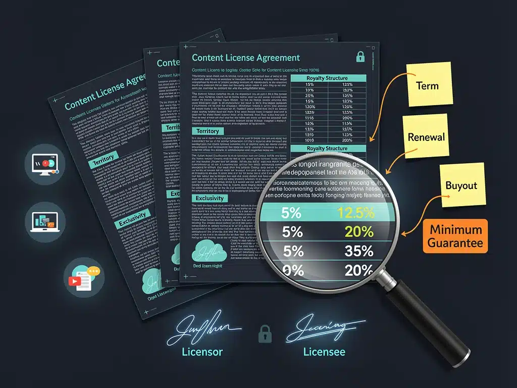 Legal framework for content licensing negotiations with AI in 2026.